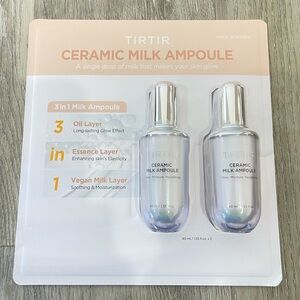 TIRTIR Ceramic Milk Ampoule 3-in-1 Serum 40ml x2 Set Korean Skincare Beauty New
